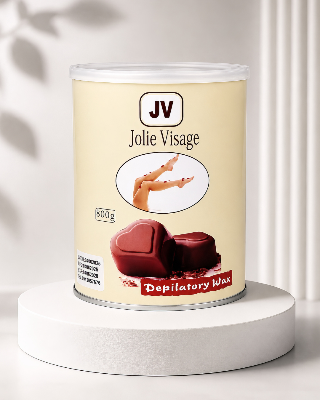 موم اپیلاسیون  بدنJolie Visage شکلاتی 800 گرم